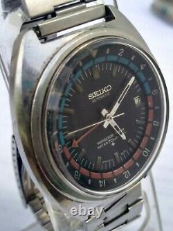 Rare Vintage Seiko 6117 6410 Automatic GTM Navigator Timer 70M