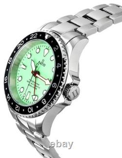 Ratio FreeDiver GMT Green Dial Automatic Diver's 200M Men's Watch RTF059