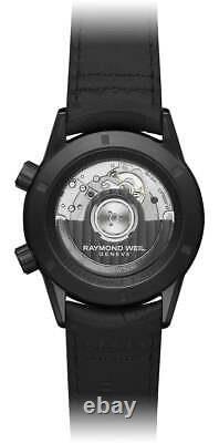 Raymond Weil Freelancer GMT Worldtimer Automatic Black Mens Watch 2765-BKC-20001