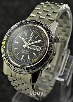 Ricoh World Time GMT-61215A Automatic Men Watch 21 Jewels Fully Working Order