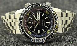 Ricoh World Time GMT-61215A Automatic Men Watch 21 Jewels Fully Working Order