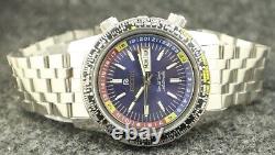 Ricoh World Time GMT-61215A Automatic Men Watch Day/Date 21J Fully Working Order