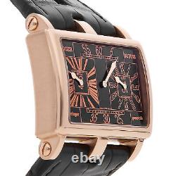 Roger Dubuis Too Much Manual Wind Rose Gold Mens Strap Watch GMT T31 9847 5