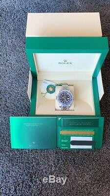 Rolex 126710BLNR GMT Master II Batman on Jubilee Complete with Box and Papers