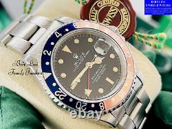 Rolex 16700 Box & Papers GMT-Master 1991 FADED Bezel Patina 40mm Pepsi Steel