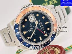 Rolex 16700 Box & Papers GMT-Master 1991 FADED Bezel Patina 40mm Pepsi Steel