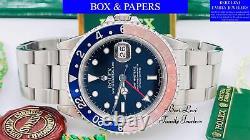 Rolex 16710 GMT-Master II Box & Papers 1991 Oyster Perpetual Steel Mens Watch