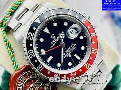 Rolex 16710 GMT-Master II Box & Papers Oyster Perpetual Date 40mm Steel 1998