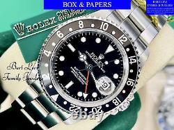 Rolex 16710 GMT-Master II Box & Papers Oyster Perpetual Steel 40mm Year 2000