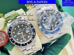 Rolex 16710 GMT-Master II Box & Papers Oyster Perpetual Steel 40mm Year 2000