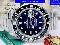 Rolex 16710 GMT-Master II Box & Papers Oyster Perpetual Steel 40mm Year 2000