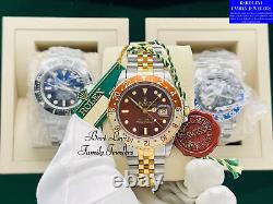 Rolex 16753 Box & Papers GMT-Master Root Beer Oyster Perpetual Date 1985