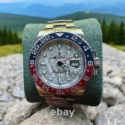 Rolex 40mm Pepsi GMT Master II 116710LN Custom Meteorite Dial 126719BLRO