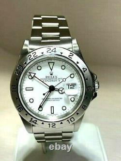 Rolex Explorer II 16570 40mm Stainless Steel White Dial Open Papers 1991