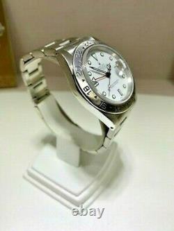 Rolex Explorer II 16570 40mm Stainless Steel White Dial Open Papers 1991