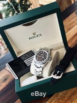 Rolex Explorer II 16570 Black Dial Red GMT Hand Mens watch + authenticity card