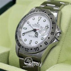 Rolex Explorer II 16570 GMT Oyster Date White Dial Box Papers Mint Condition