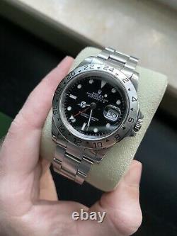 Rolex Explorer II 16570 Stainless Steel 40mm GMT Automatic Black Submariner
