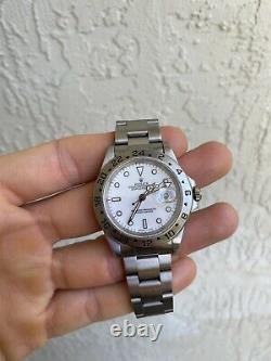 Rolex Explorer II 16570 White/Polar Dial Stainless Steel 1997 WIRE ONLY PRICE