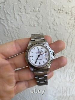 Rolex Explorer II 16570 White/Polar Dial Stainless Steel 1997 WIRE ONLY PRICE
