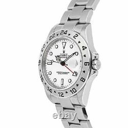 Rolex Explorer II Auto 40mm Steel Mens Oyster Bracelet Watch Date GMT 16570