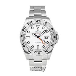 Rolex Explorer II Automatic 42mm Steel Mens Oyster Bracelet Watch GMT 216570
