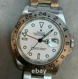 Rolex Explorer II SS Auto 40mm White Dial SS Oyster Bracelet 16570 Sold As-Is