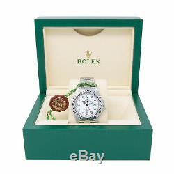 Rolex Explorer II Stainless Steel 16570 Wristwatch White Polar Dial