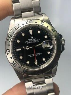 Rolex Explorer II Stainless Steel Holes Black Dial Automatic Mens Watch 16570