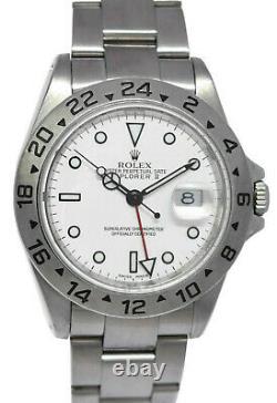 Rolex Explorer II Steel White Dial Mens 40mm Oyster Automatic Watch K'01 16570