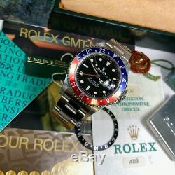 Rolex GMT Master 16700 BLRO T25 Dial Pepsi Serviced Full Set