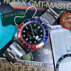 Rolex GMT Master 16700 BLRO T25 Dial Pepsi Serviced Full Set