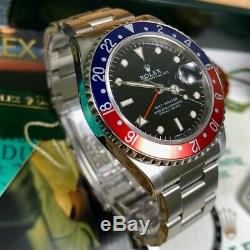 Rolex GMT Master 16700 BLRO T25 Dial Pepsi Serviced Full Set