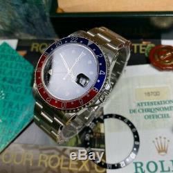 Rolex GMT Master 16700 BLRO T25 Dial Pepsi Serviced Full Set