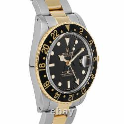 Rolex GMT-Master Auto Steel yellow Gold Mens Oyster Bracelet Watch Date 16753
