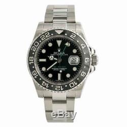 Rolex GMT Master II 116710LN Ceramic Men Watch Automatic Stainless Black 40mm