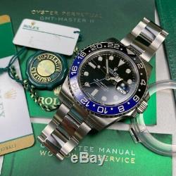 Rolex GMT Master II 116710 BLNR Batman Full Set 2018 Unworn Stickers