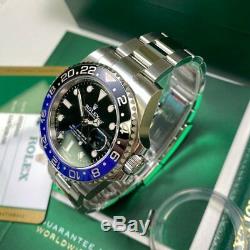 Rolex GMT Master II 116710 BLNR Batman Full Set 2018 Unworn Stickers