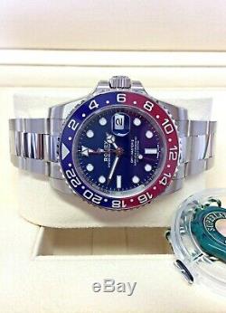 Rolex GMT Master II 116719BLRO White Gold Pepsi BOX AND PAPERS 2018 UNWORN