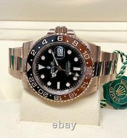 Rolex GMT Master II 126715CHNR Rose Gold 40mm Black Dial 2020 With Papers UNWORN