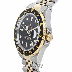 Rolex GMT-Master II Auto Steel Gold Mens Jubilee Bracelet Watch Date GMT 16713