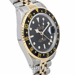 Rolex GMT-Master II Auto Steel Gold Mens Jubilee Bracelet Watch Date GMT 16713