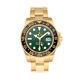 Rolex GMT-Master II Automatic Yellow Gold Mens Oyster Bracelet Watch 116718LN