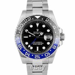 Rolex GMT-Master II BATMAN Stainless Steel Black 40mm Ceramic 116710 LN Watch