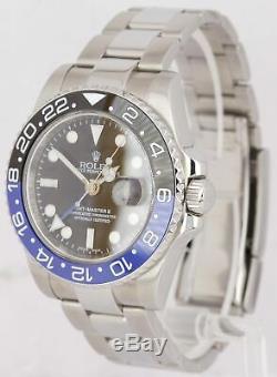 Rolex GMT-Master II BATMAN Stainless Steel Black 40mm Ceramic 116710 LN Watch