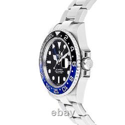 Rolex GMT-Master II Batman Auto 40mm Men's Oyster Bracelet Watch 126710BLNR