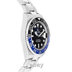 Rolex GMT-Master II Batman Auto 40mm Men's Oyster Bracelet Watch 126710BLNR