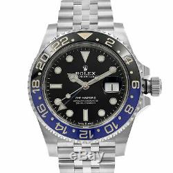 Rolex GMT-Master II Batman Ceramic Steel Jubilee Bracelet Watch 126710BLNR