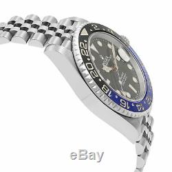 Rolex GMT-Master II Batman Ceramic Steel Jubilee Bracelet Watch 126710BLNR