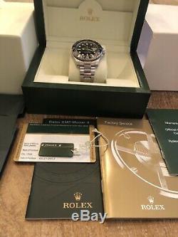 Rolex GMT-Master II Black Dial 116710LN Steel Automatic Men's Watch Box Papers